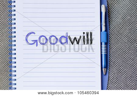 Goodwill Write On Notebook