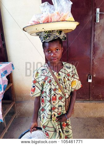 Young African Fruit Vendor