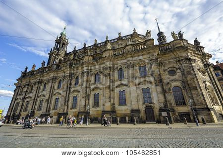 Cathedral Of The Holy Trinity In Dresden