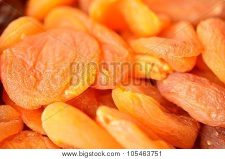 Background Of Orange Dried Apricots