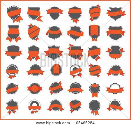 Orange stickers (set 1)