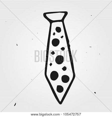 Hand Drawn Tie, Abstract