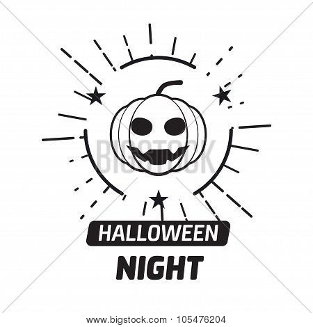 Vintage Happy Halloween Badge