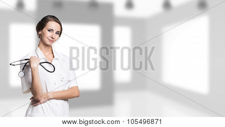 Young woman doctor
