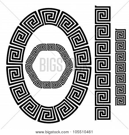 Set of Greek Ornamenal Frames
