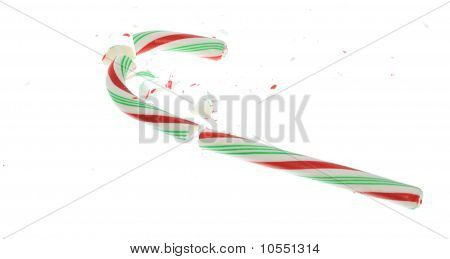 Canna di caramella rotto