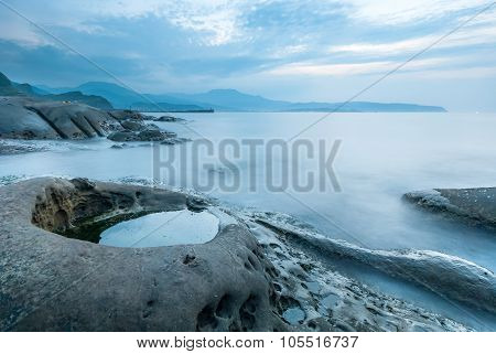 Twilight in the coastline