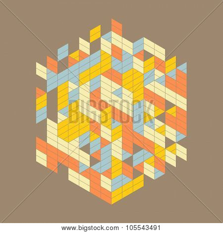 Abstract Rectangles Vector Illustration. 