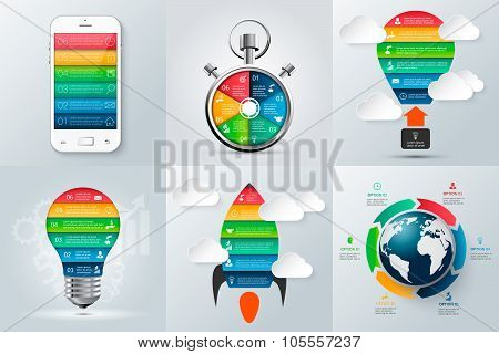 Vector  elements for infographic.