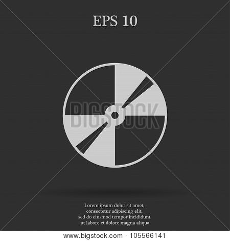 Vector Cd Or Dvd Icon