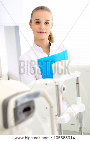 Hospital department of ophthalmology.