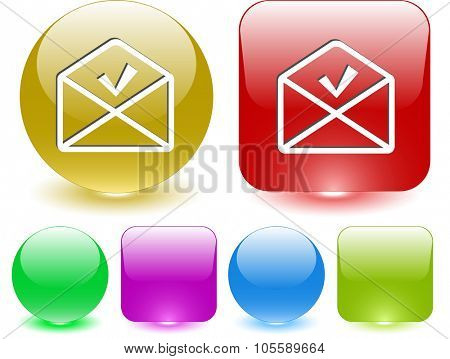 mail ok. Raster interface element.