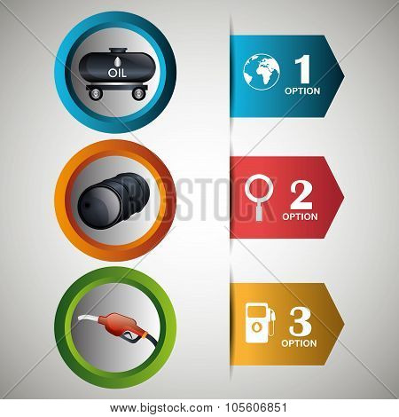 Oil prices infographic design