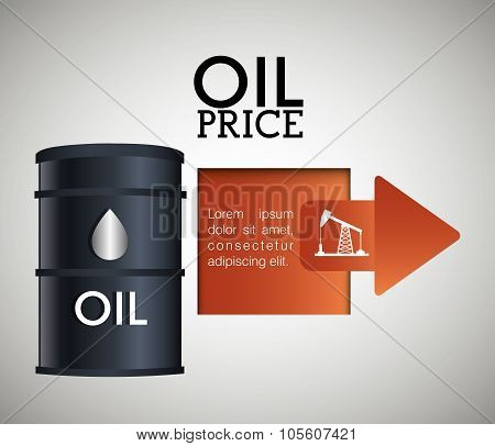 Oil prices infographic design