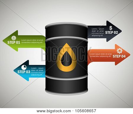 Oil prices infographic design