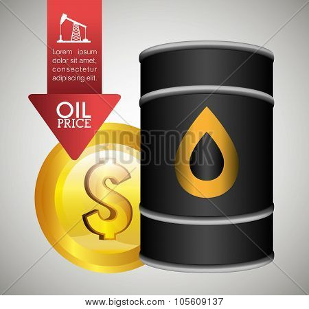 Oil prices infographic design