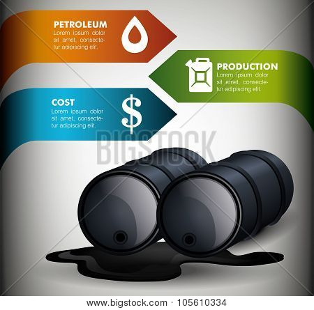 Oil prices infographic design