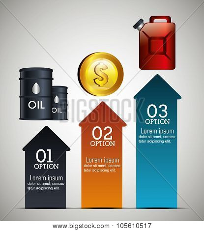 Oil prices infographic design