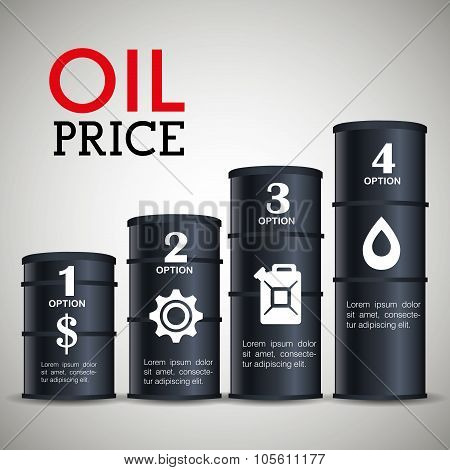 Oil prices infographic design