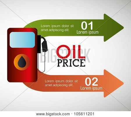 Oil prices infographic design