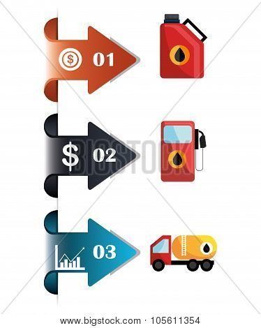Oil prices infographic design