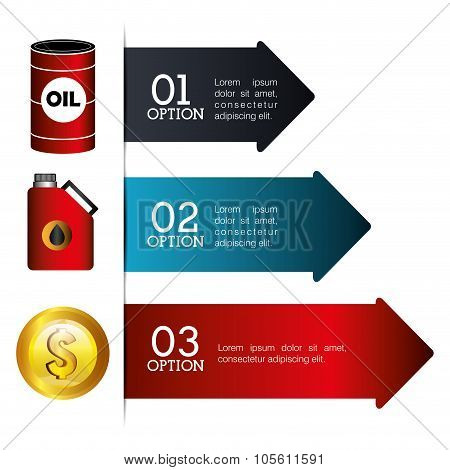 Oil prices infographic design