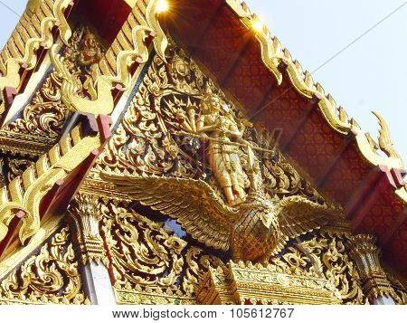 angel on Buddha church
