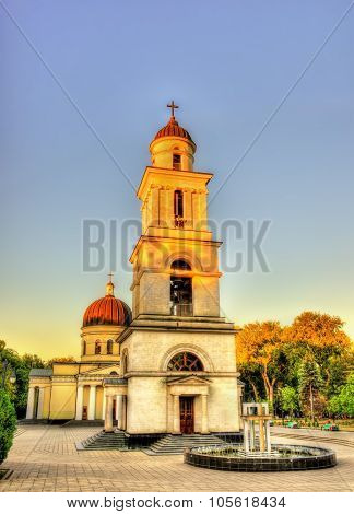 Bell Tower Of The Nativity Cathedral In Chisinau - Moldova