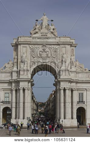 Placa Do Comercio In Lisbon