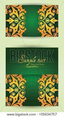 Vintage business cards, invitations or announcements.