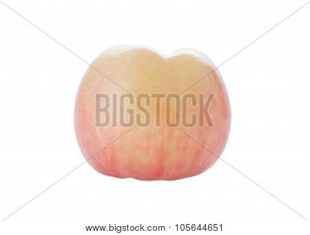 Apple Fuji Fruit Shape A Teeth Isolated On White Background