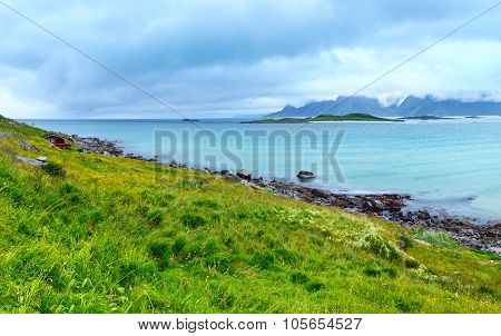 Lonely House On Summer Ramberg Beach