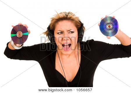 Woman Listening Music