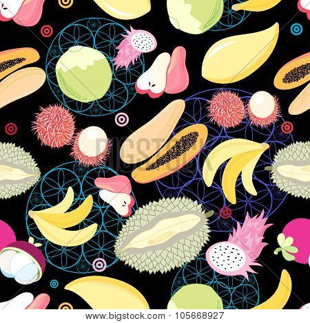 Pattern Tropical Fruits