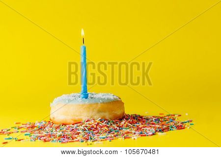 Donuts On Brigth Background