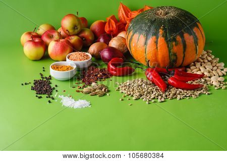 Pumpkin With Onion And Pepper