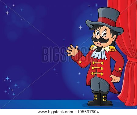 Circus ringmaster theme image 4 - eps10 vector illustration.