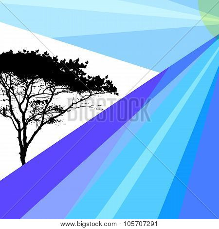 Abstract Images of Nature, Tree. Brochure, Booklet Vector Illustration. EPS10