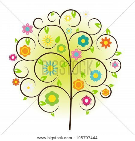 Beautuful Tree Vector Illustration