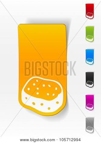 realistic design element. sponge