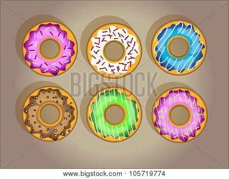 Vector Tasty Donuts
