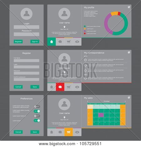 Ui And Ux Vector Kit