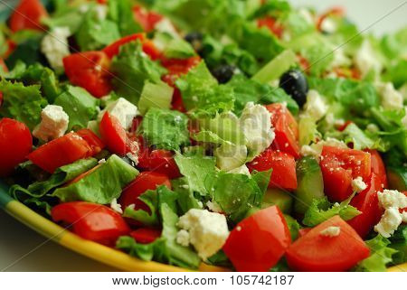 Tasty Greek Salad with feta