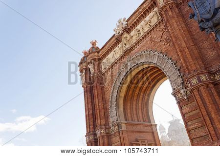 Arch Of Triumph In Barcelona, Spain.