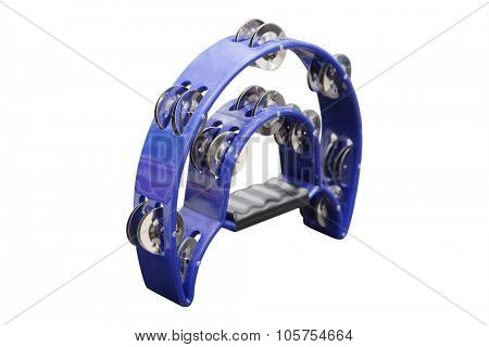tambourine isolated on the white background