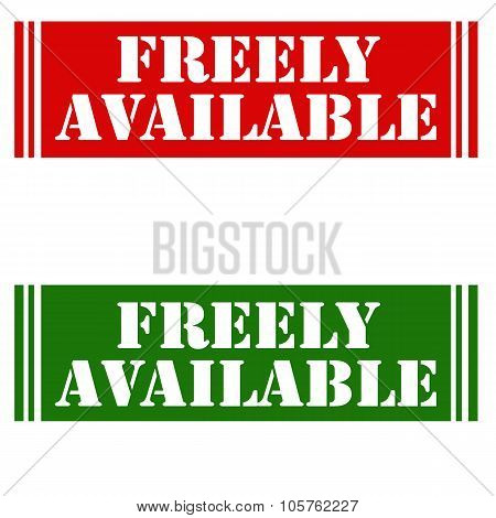 Freely Available-stamps