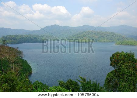 Surat Thani, Thailand - January 19, 2014: Ratchaprapha Dam In Khao Sok National Park