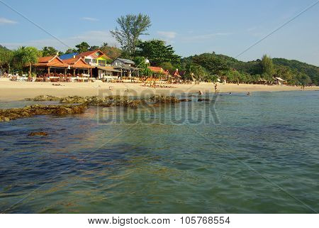 Coastline On The Beach On  Koh Lanta Island, Thailand