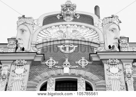 Details of Art Nouveau buildings
