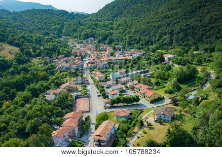 Aerial View On Prato Carnico